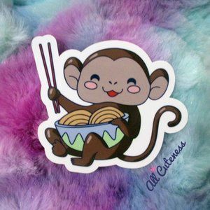 Cute Monkey Sticker